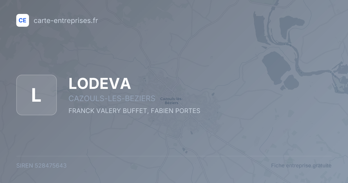 LODEVA — 528475643 — fiche entreprise