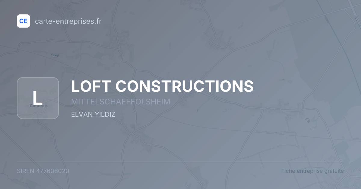 LOFT CONSTRUCTIONS — 477608020 — fiche entreprise