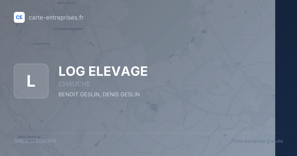 LOG ELEVAGE — 505092916 — fiche entreprise