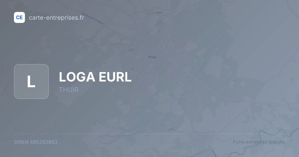 LOGA EURL — 485282883 — fiche entreprise