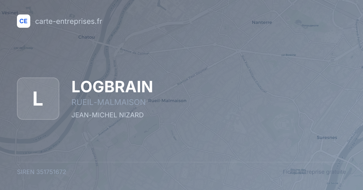 LOGBRAIN — 351751672 — fiche entreprise