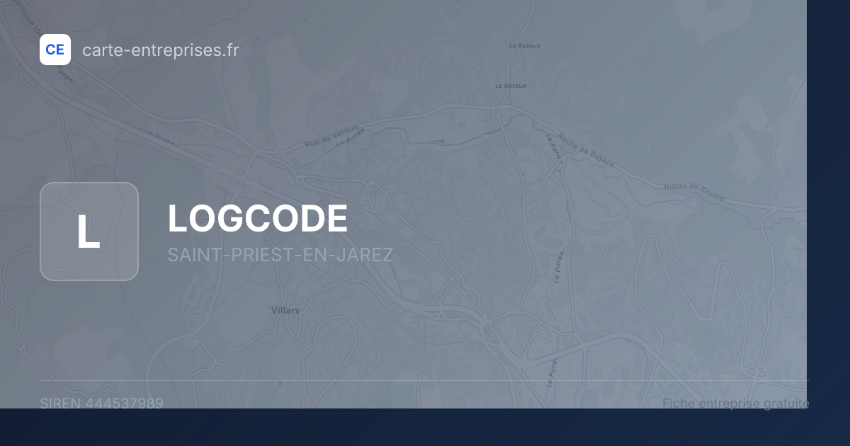LOGCODE — 444537989 — fiche entreprise