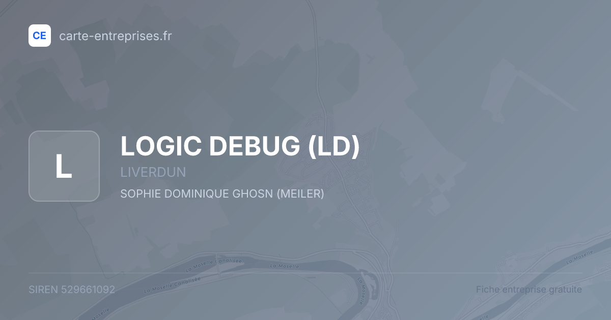 LOGIC DEBUG (LD) — 529661092 — fiche entreprise