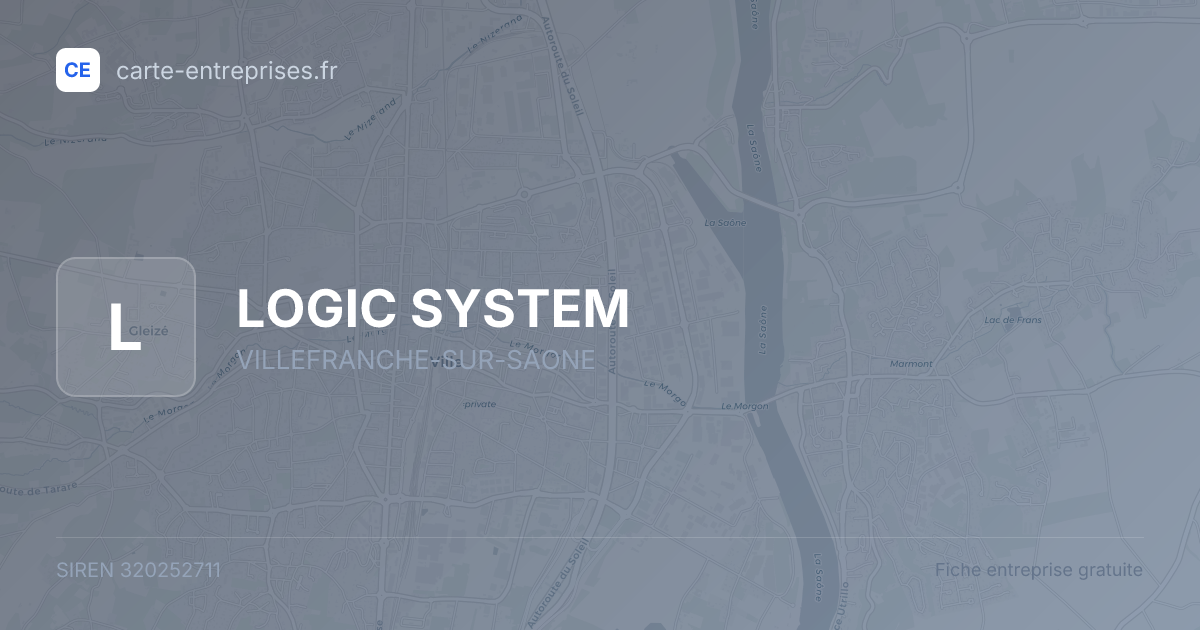 LOGIC SYSTEM — 320252711 — fiche entreprise