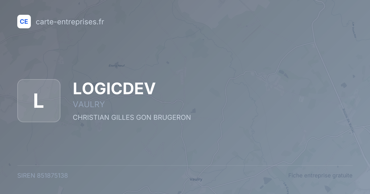 LOGICDEV — 851875138 — fiche entreprise