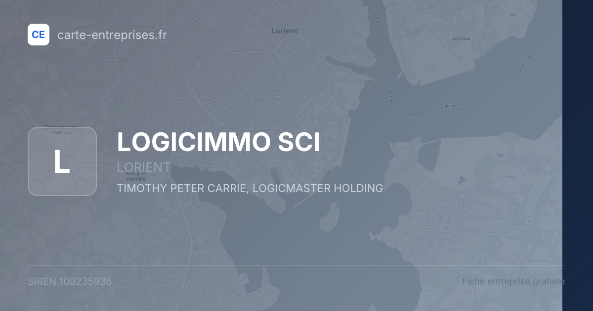 LOGICIMMO SCI — 100235936 — fiche entreprise