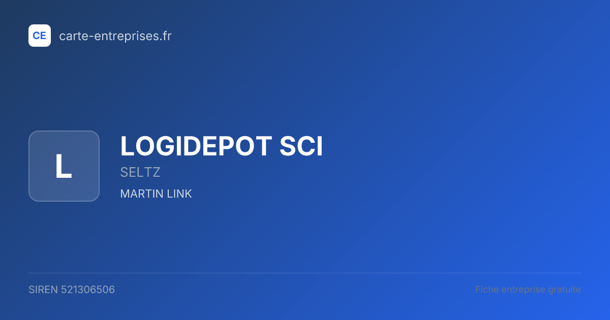 LOGIDEPOT SCI — 521306506 — fiche entreprise