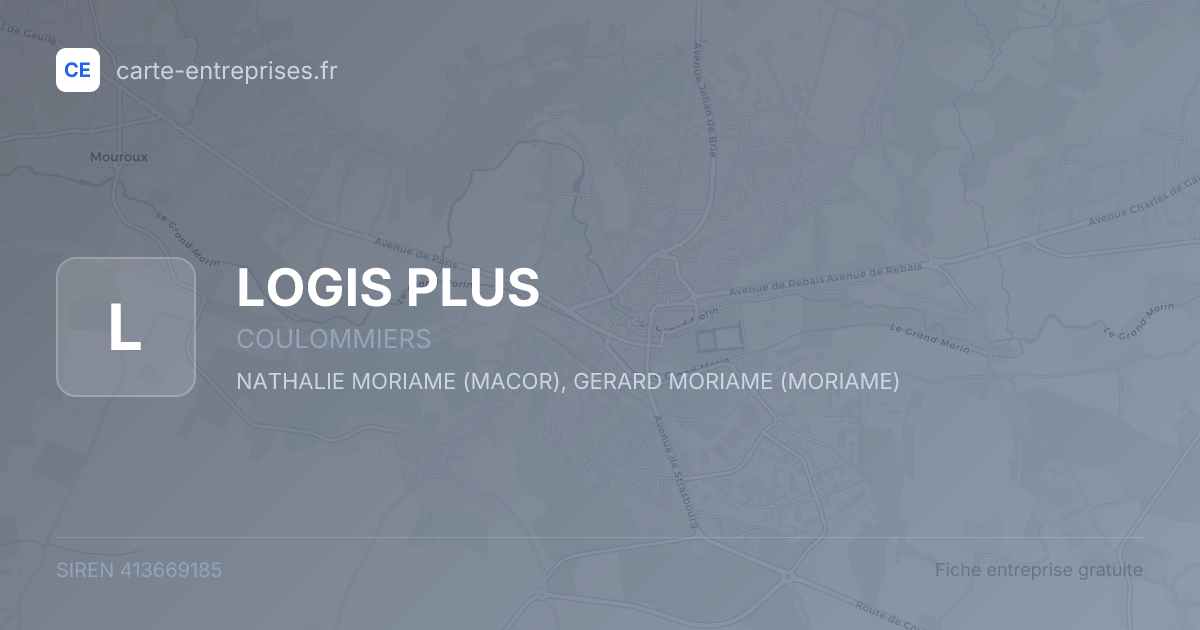 LOGIS PLUS — 413669185 — fiche entreprise