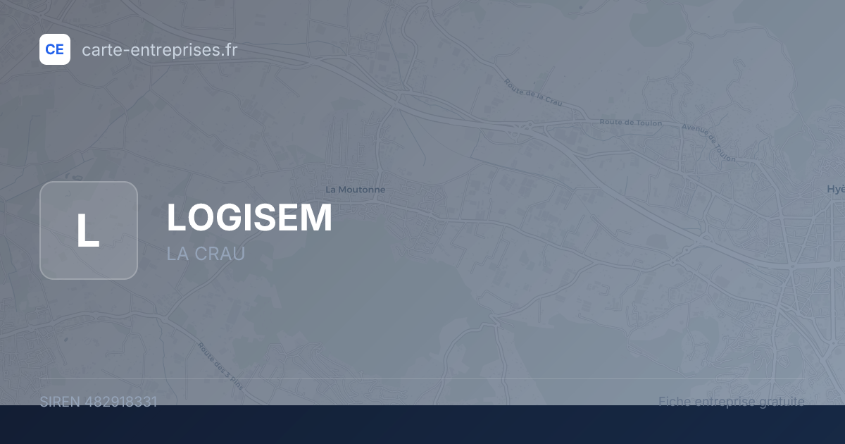 LOGISEM — 482918331 — fiche entreprise