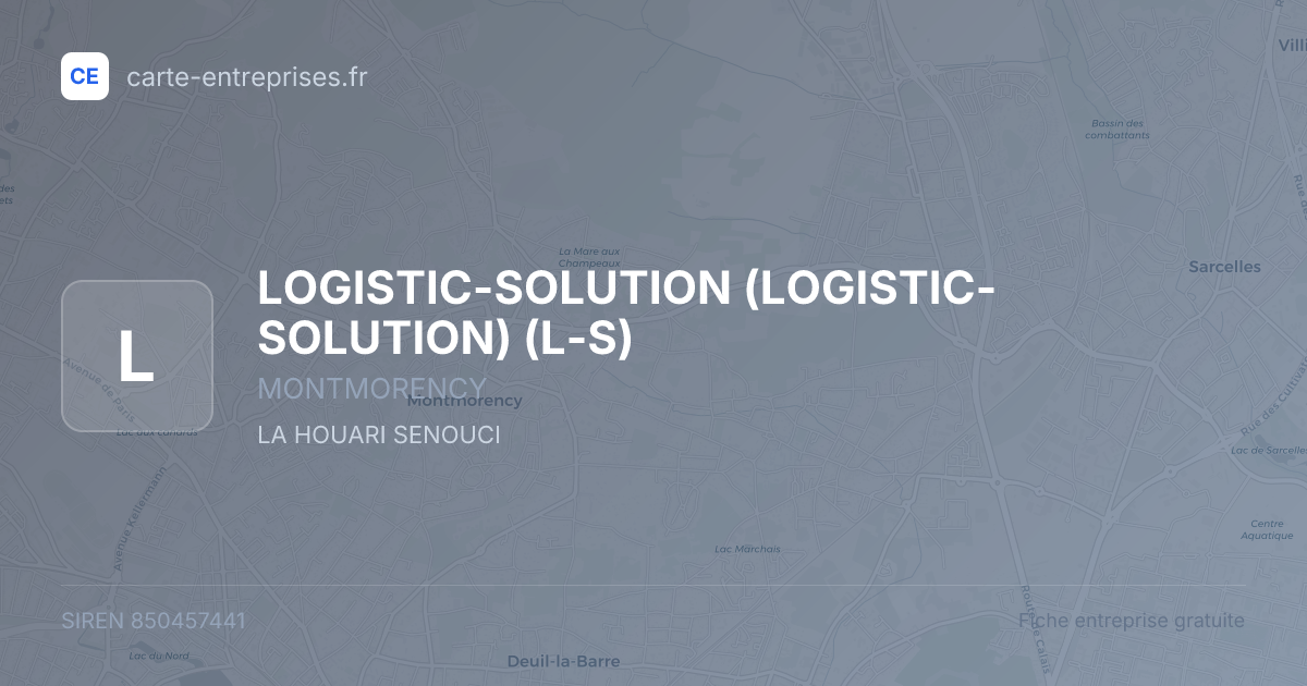 LOGISTIC-SOLUTION (LOGISTIC-SOLUTION) (L-S) — 850457441 — fiche entreprise