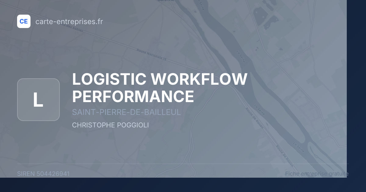 LOGISTIC WORKFLOW PERFORMANCE — 504426941 — fiche entreprise