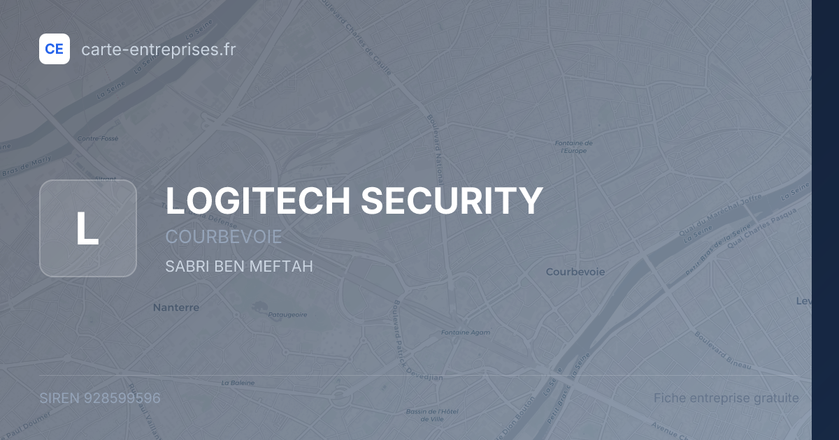 LOGITECH SECURITY — 928599596 — fiche entreprise