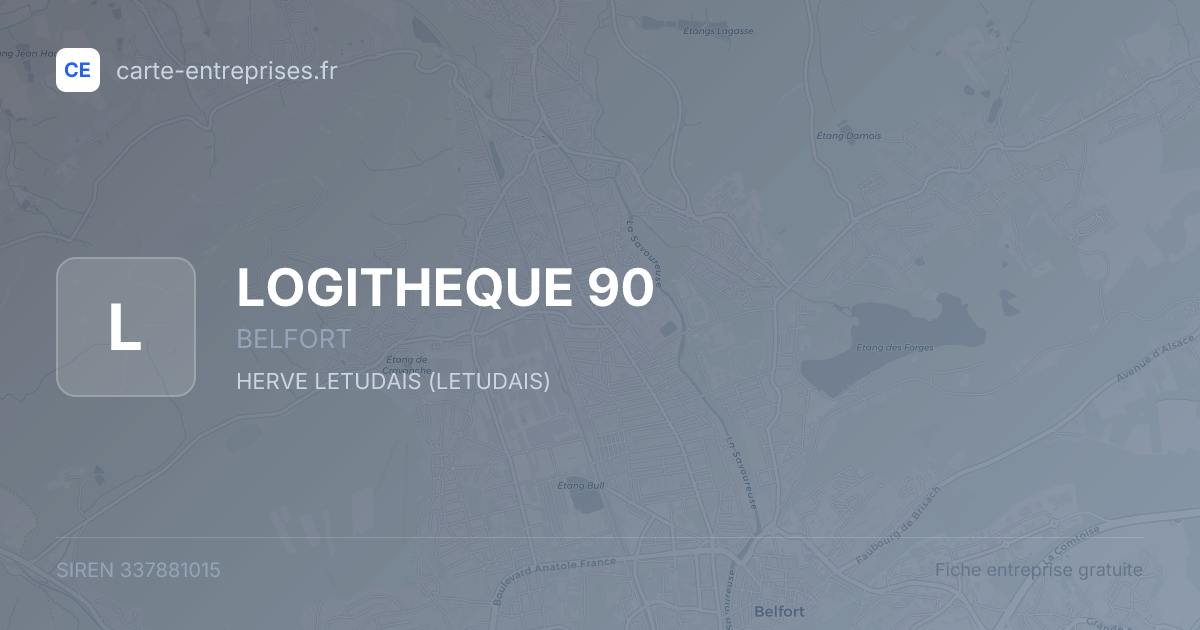 LOGITHEQUE 90 — 337881015 — fiche entreprise