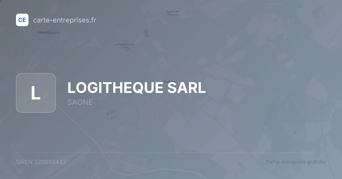 LOGITHEQUE SARL — 320688443 — fiche entreprise