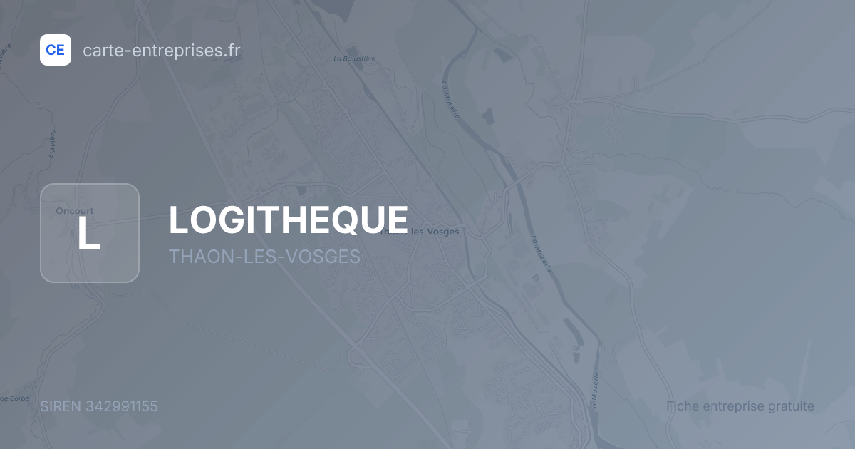 LOGITHEQUE — 342991155 — fiche entreprise