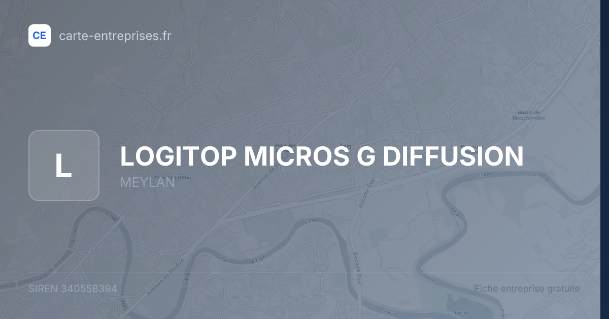 LOGITOP MICROS G DIFFUSION — 340558394 — fiche entreprise