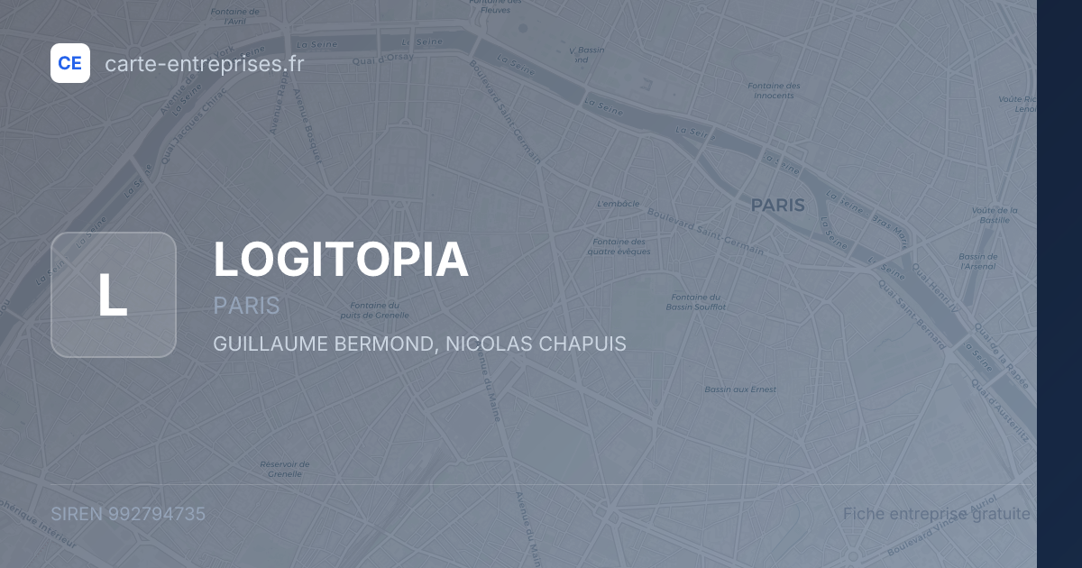 LOGITOPIA — 992794735 — fiche entreprise