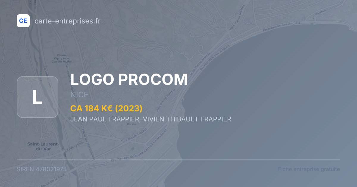 LOGO PROCOM — 478021975 — fiche entreprise