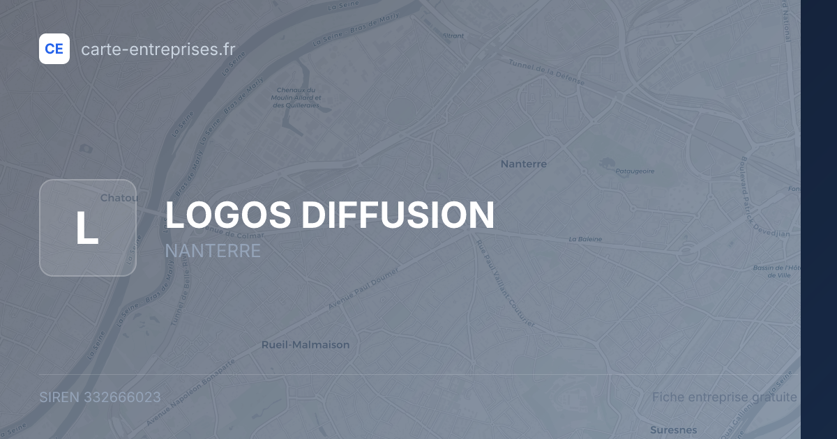 LOGOS DIFFUSION — 332666023 — fiche entreprise