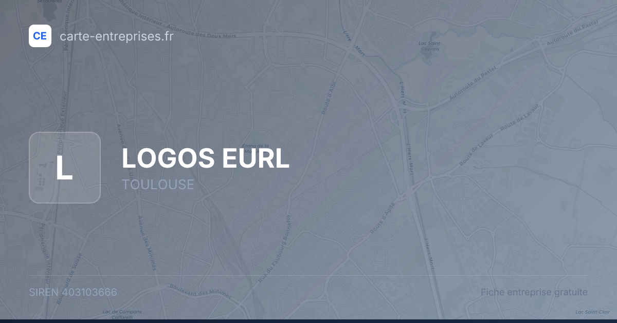 LOGOS EURL — 403103666 — fiche entreprise