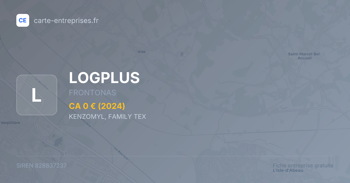 LOGPLUS — 828837237 — fiche entreprise