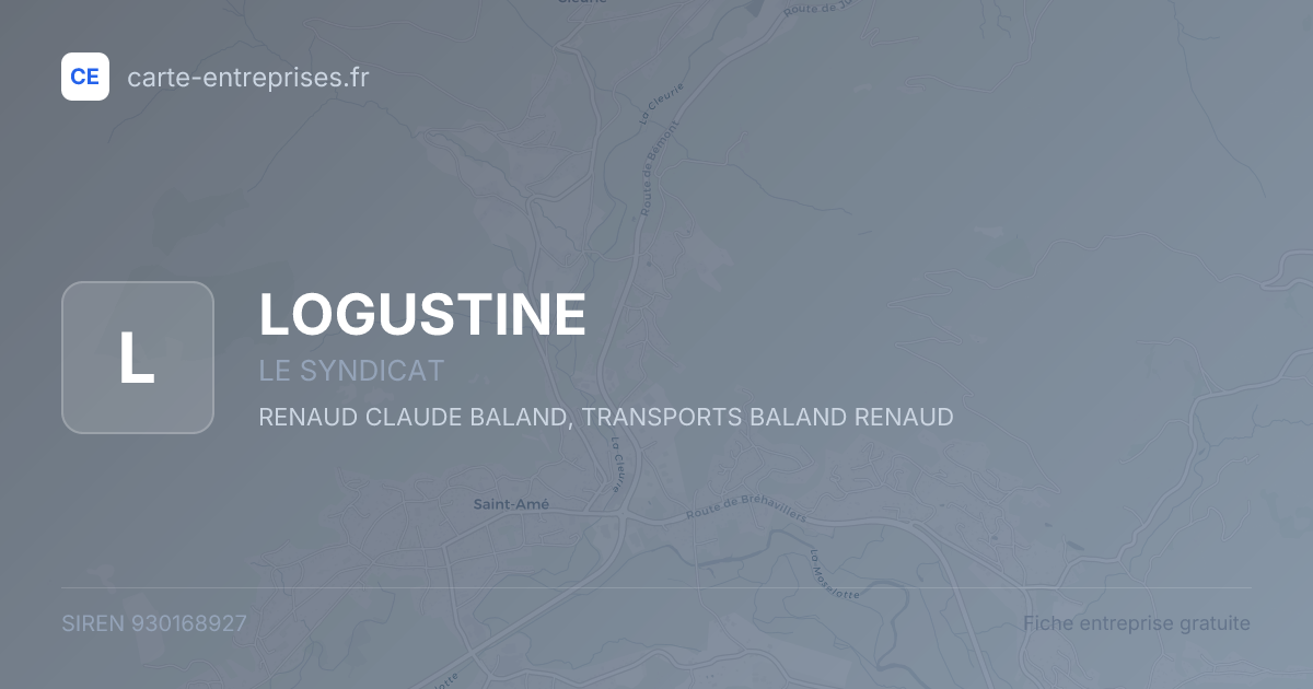 LOGUSTINE — 930168927 — fiche entreprise