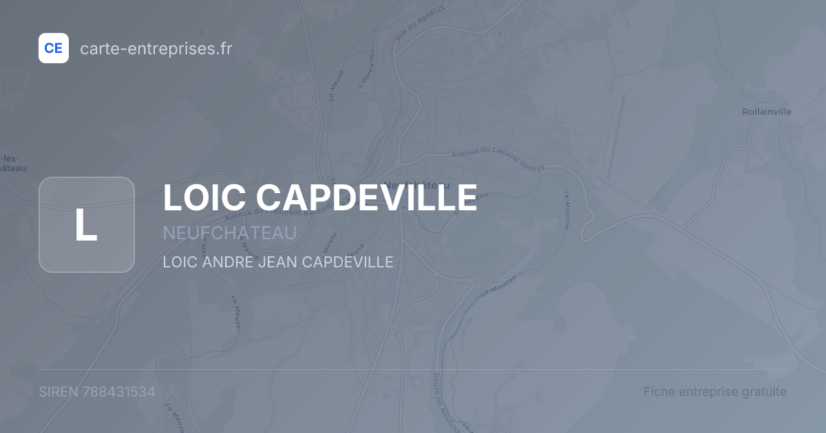 LOIC CAPDEVILLE — 788431534 — fiche entreprise