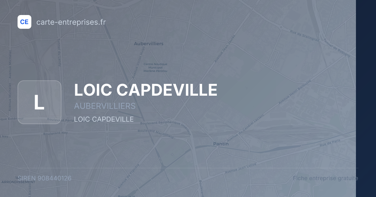 LOIC CAPDEVILLE — 908440126 — fiche entreprise