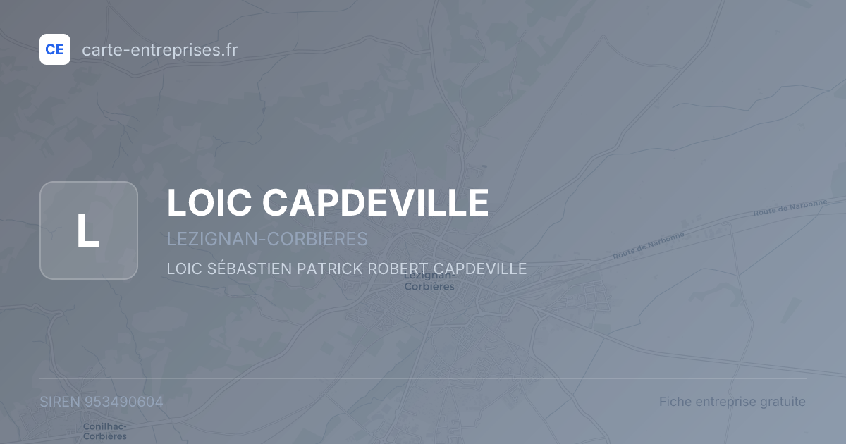 LOIC CAPDEVILLE — 953490604 — fiche entreprise