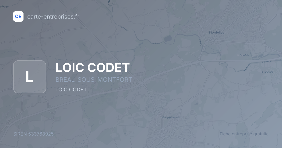 LOIC CODET — 533768925 — fiche entreprise