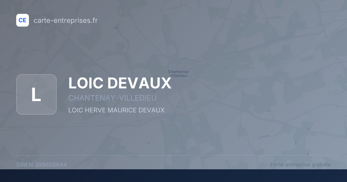 LOIC DEVAUX — 399656644 — fiche entreprise