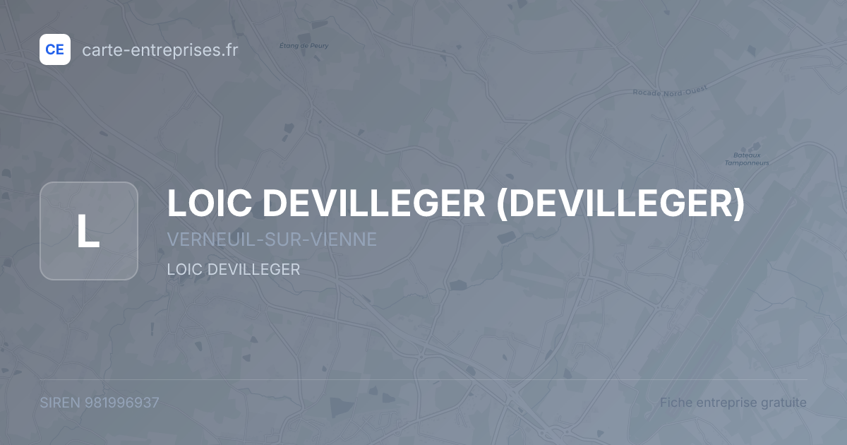 LOIC DEVILLEGER (DEVILLEGER) — 981996937 — fiche entreprise