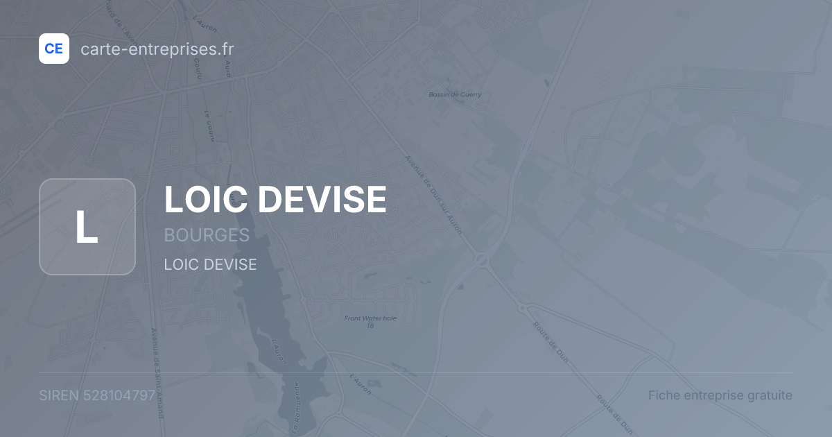 LOIC DEVISE — 528104797 — fiche entreprise