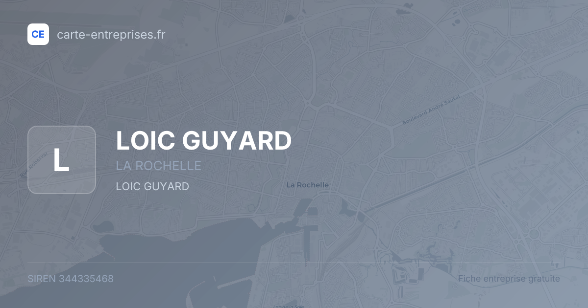 LOIC GUYARD — 344335468 — fiche entreprise
