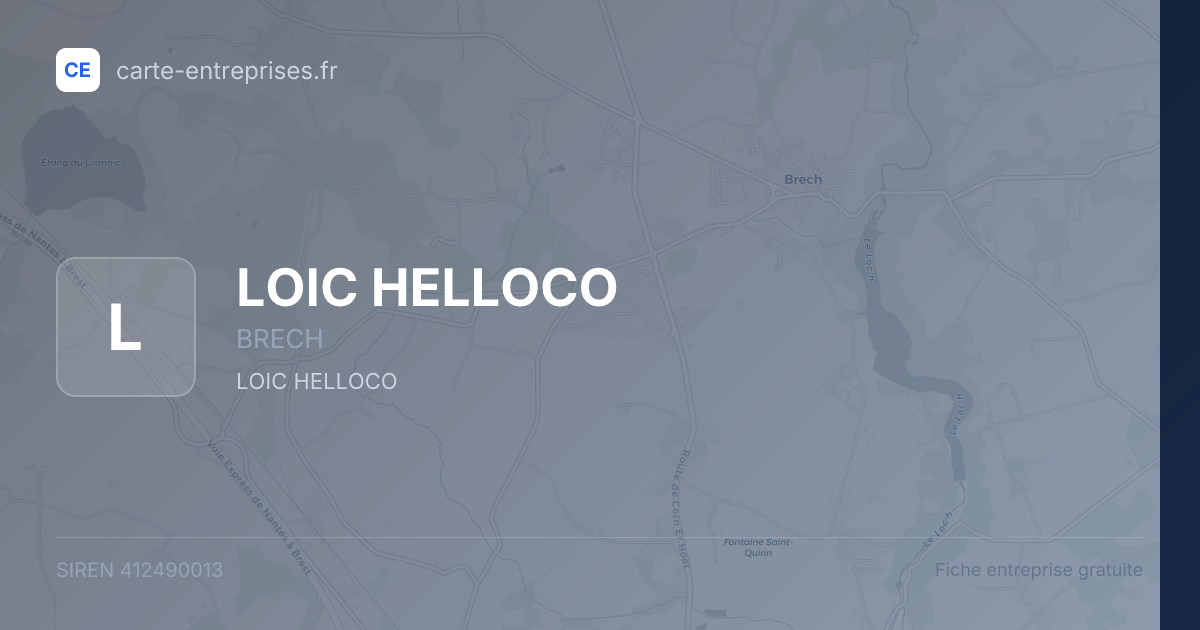 LOIC HELLOCO — 412490013 — fiche entreprise