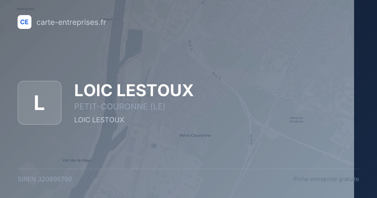 LOIC LESTOUX — 320895790 — fiche entreprise