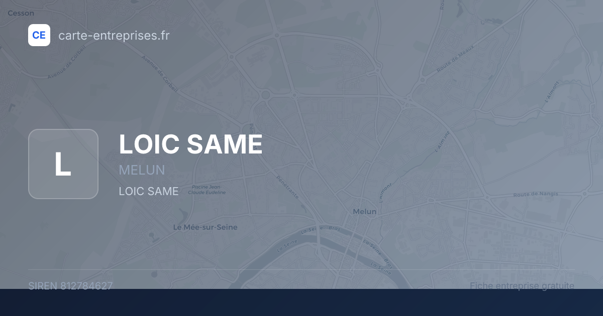 LOIC SAME — 812784627 — fiche entreprise