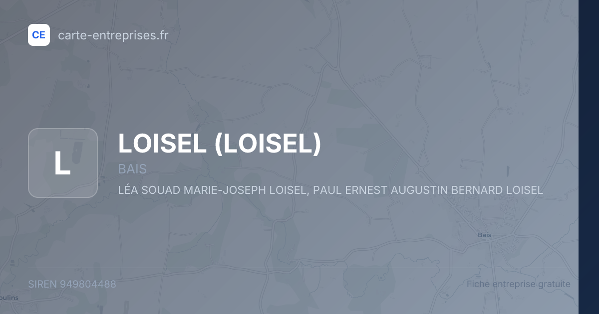 LOISEL — 949804488 — fiche entreprise