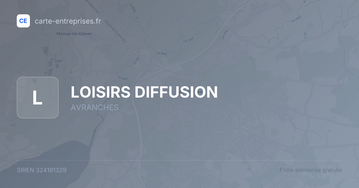 LOISIRS DIFFUSION — 324191329 — fiche entreprise