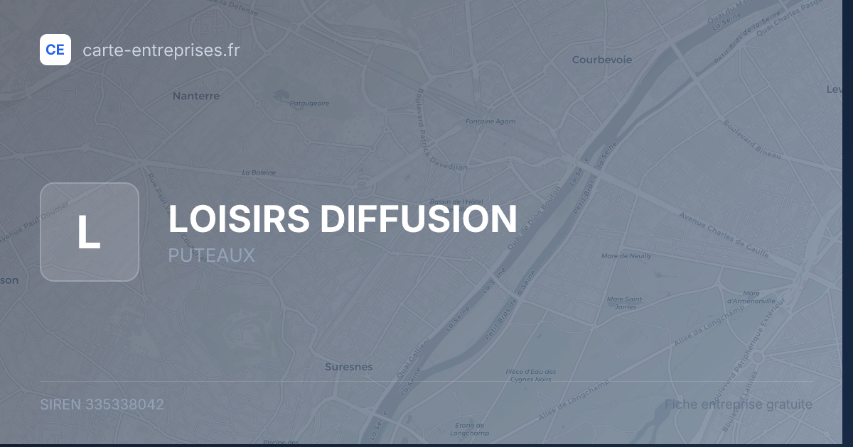 LOISIRS DIFFUSION — 335338042 — fiche entreprise
