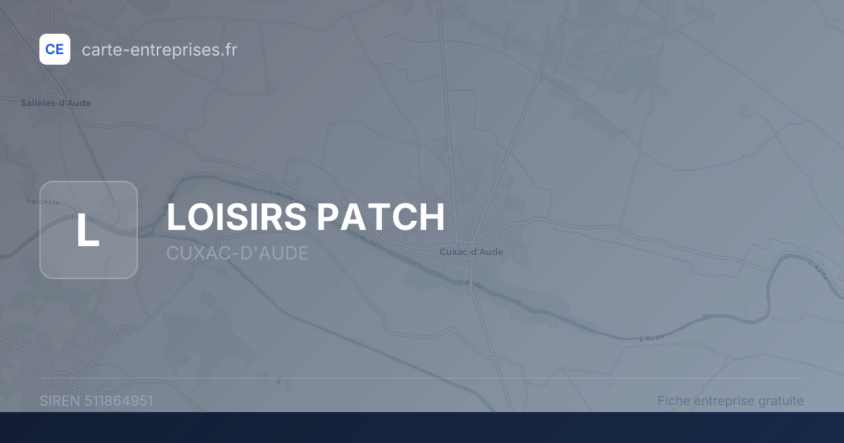 LOISIRS PATCH — 511864951 — fiche entreprise