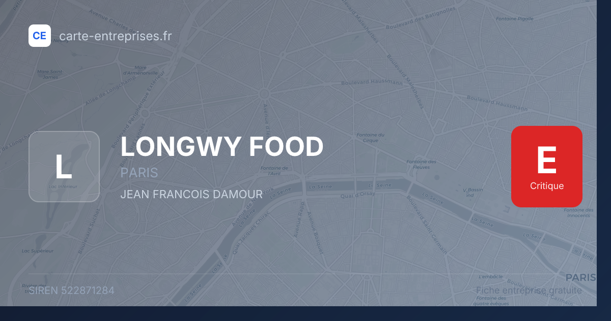 LONGWY FOOD — 522871284 — fiche entreprise