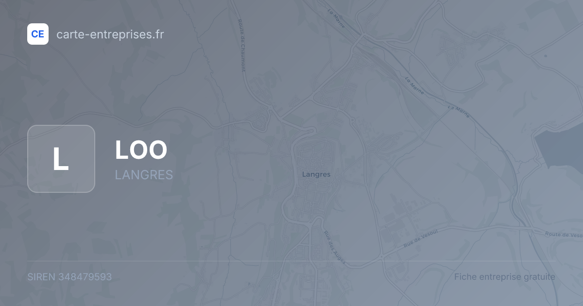 LOO — 348479593 — fiche entreprise