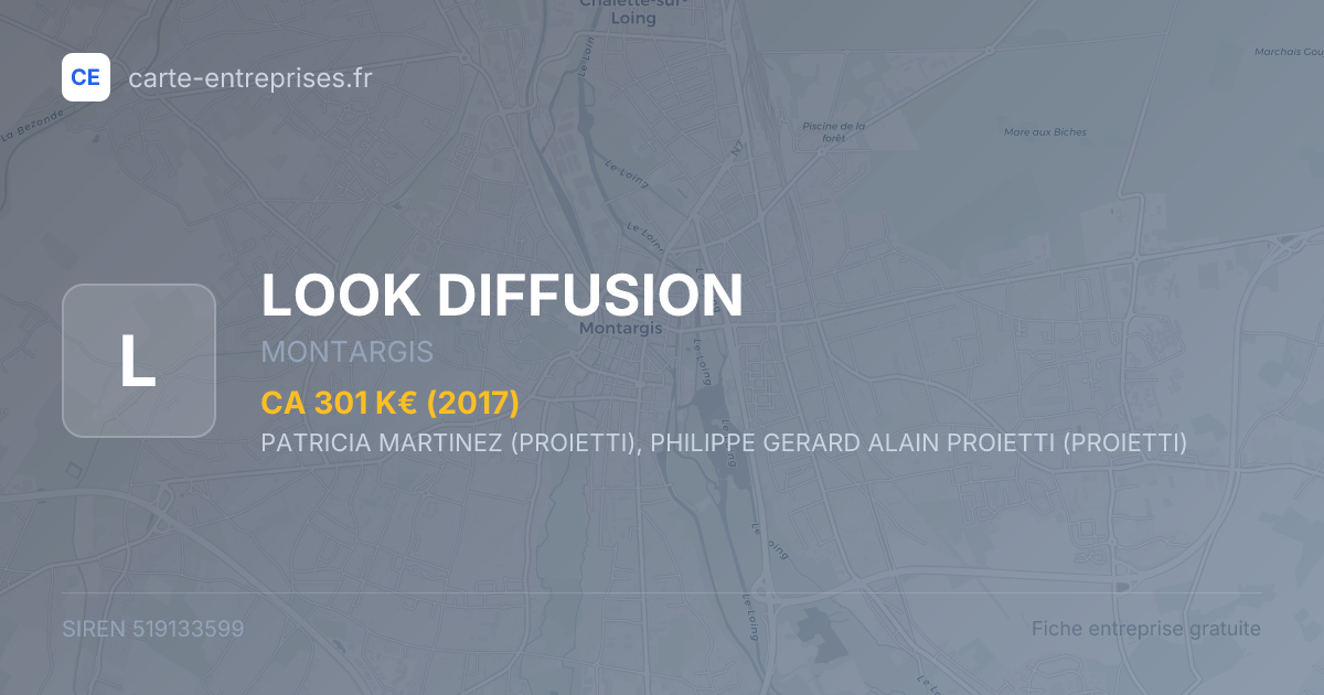 LOOK DIFFUSION — 519133599 — fiche entreprise