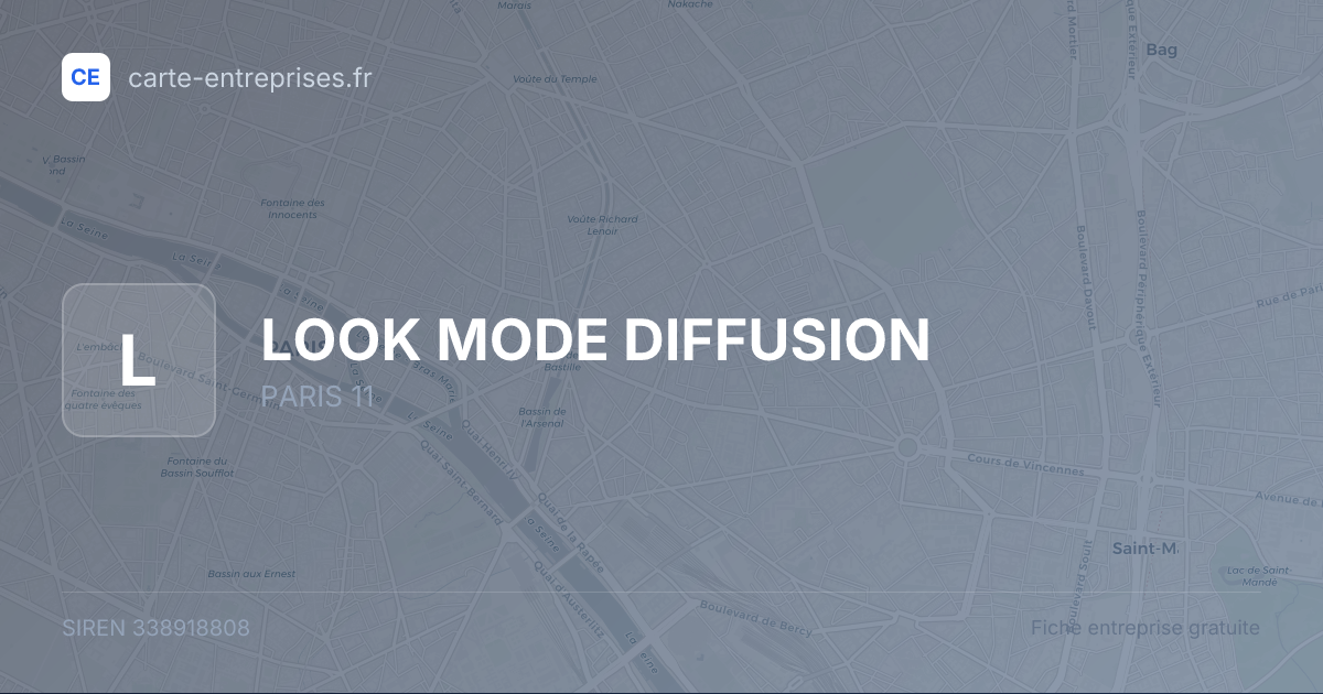 LOOK MODE DIFFUSION — 338918808 — fiche entreprise
