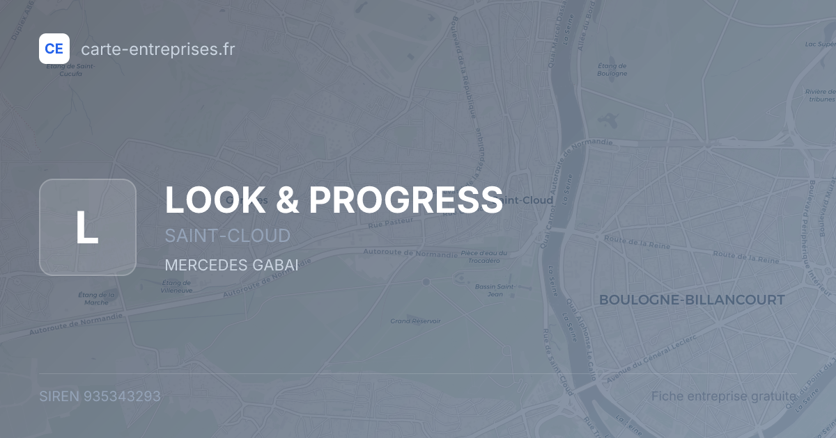 LOOK & PROGRESS — 935343293 — fiche entreprise