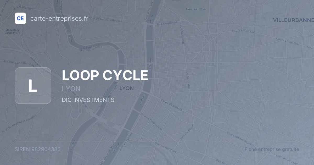 LOOP CYCLE — 982904385 — fiche entreprise