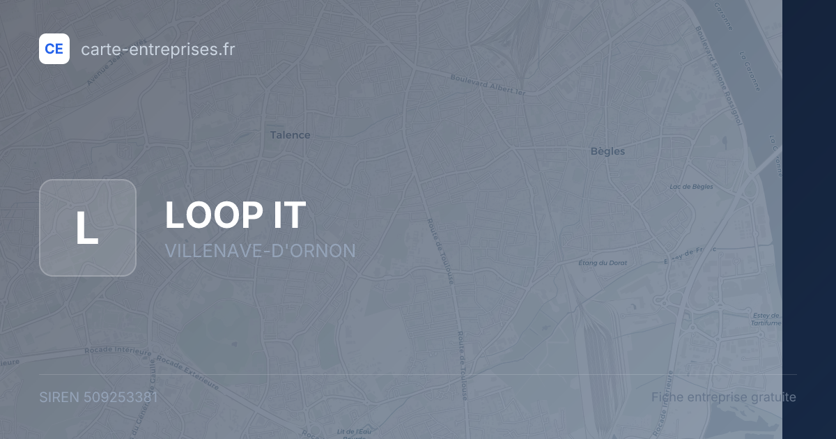 LOOP IT — 509253381 — fiche entreprise