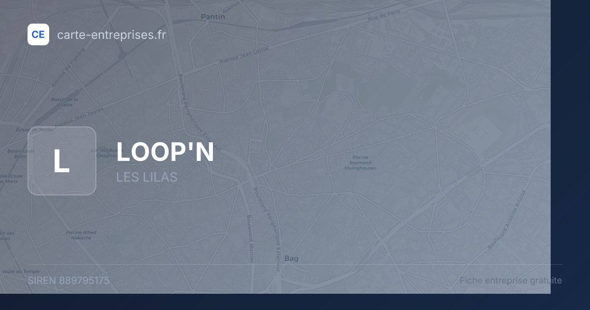 LOOP'N — 889795175 — fiche entreprise