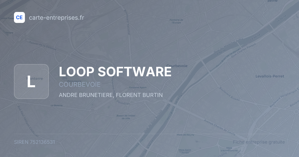 LOOP SOFTWARE — 752136531 — fiche entreprise